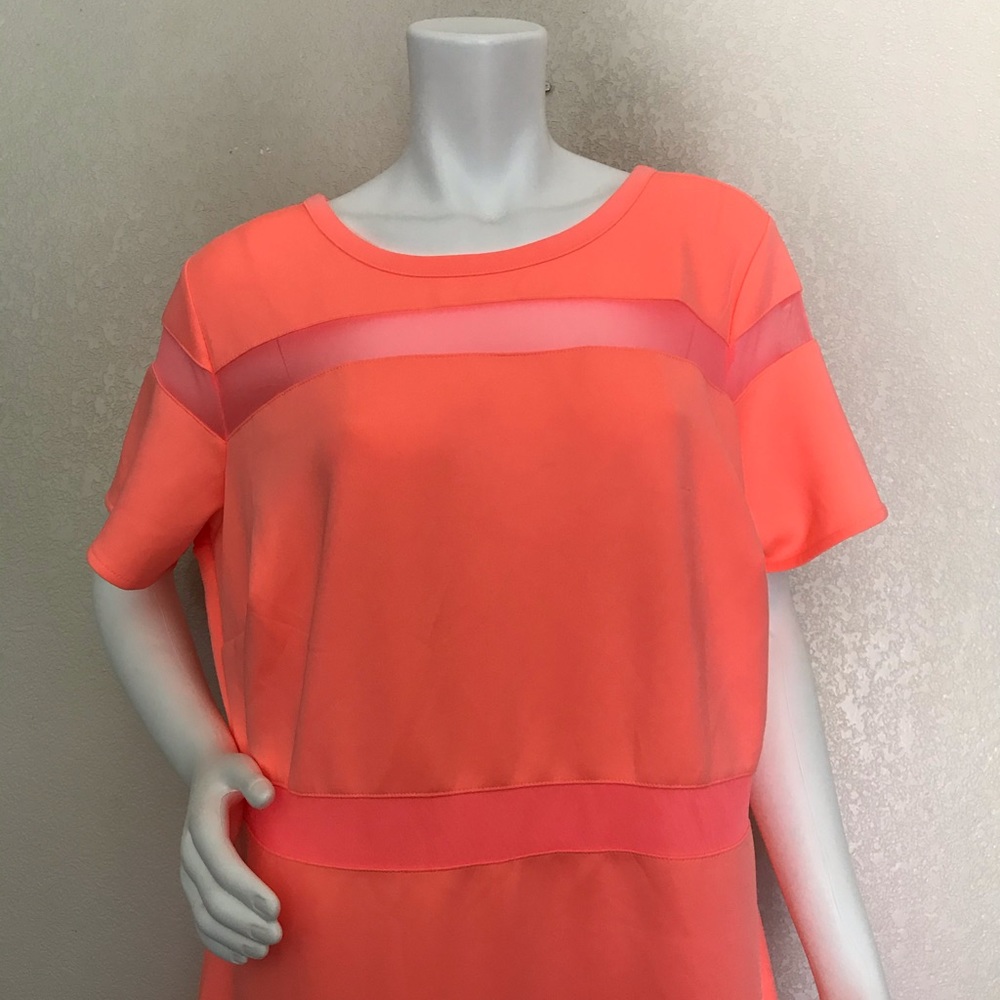 Boutique Plus Size Coral/Peach Dress NWT X2 - Picture 3 of 3